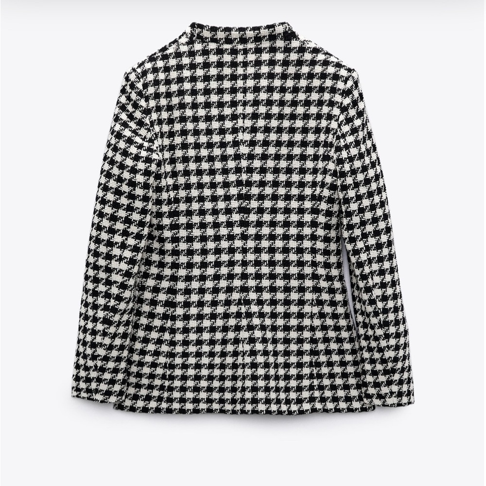 ✨NWT✨ ZARA Houndstooth Blazer - Picture 2 of 8